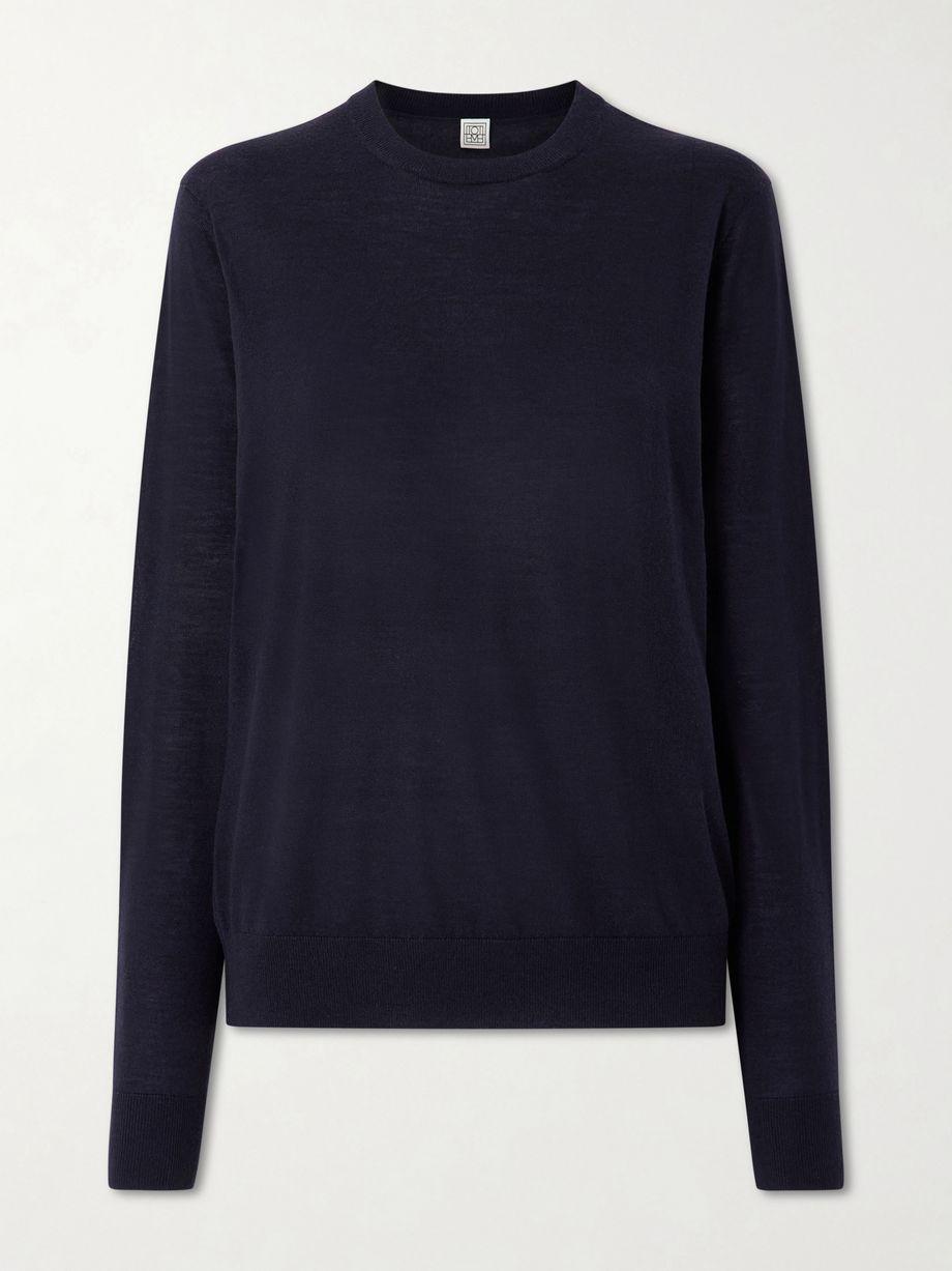 Garderob wool and silk-blend sweater by TOTEME