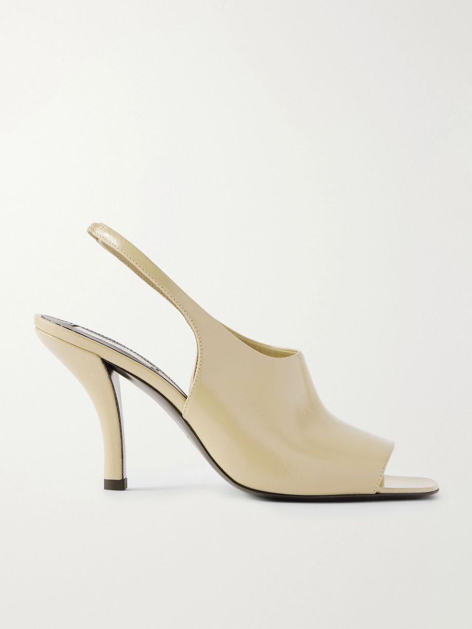 Glossed-leather sandals by TOTEME
