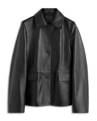 Grained Leather Jacket by TOTEME