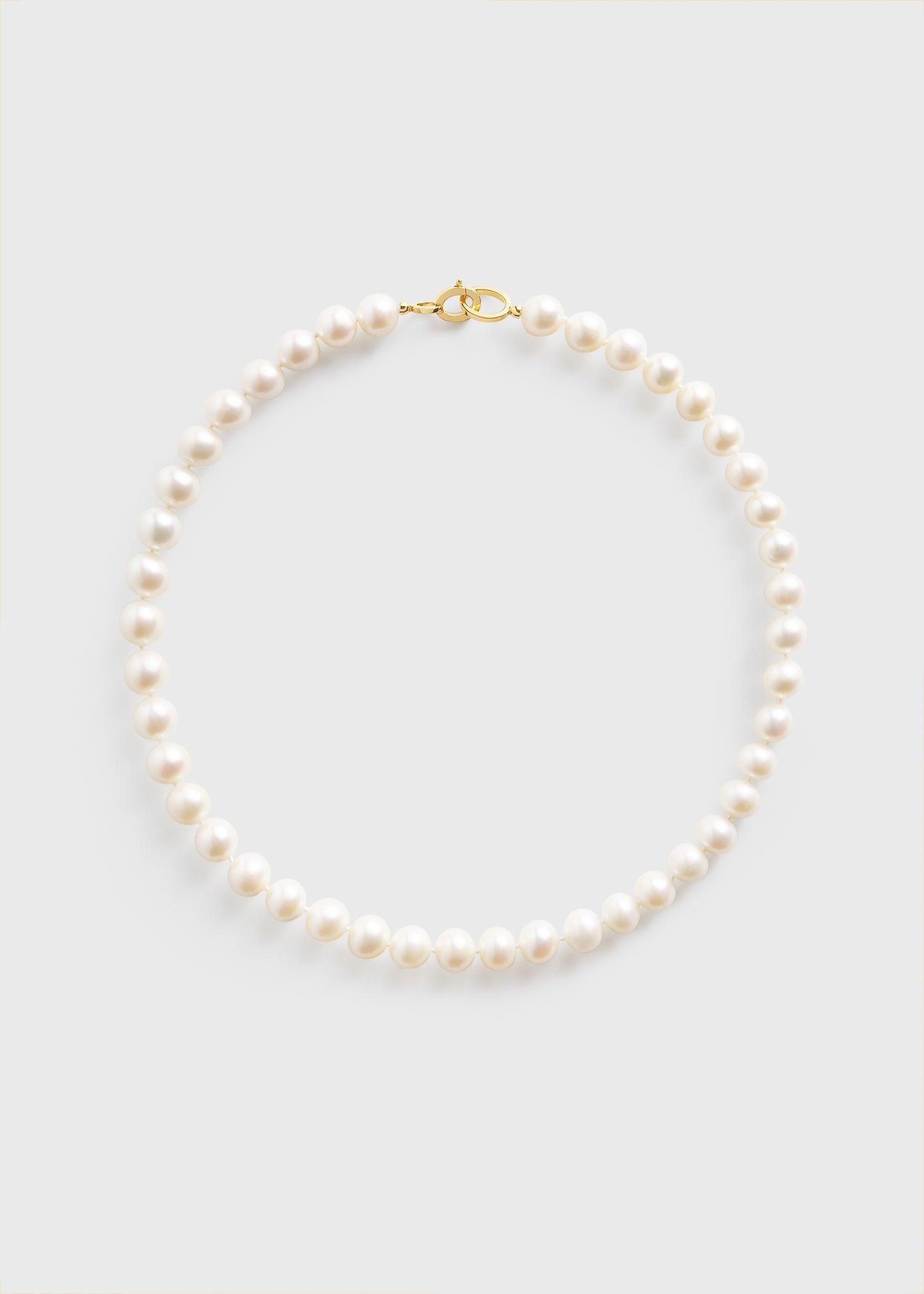 Infinity pearl choker white by TOTEME