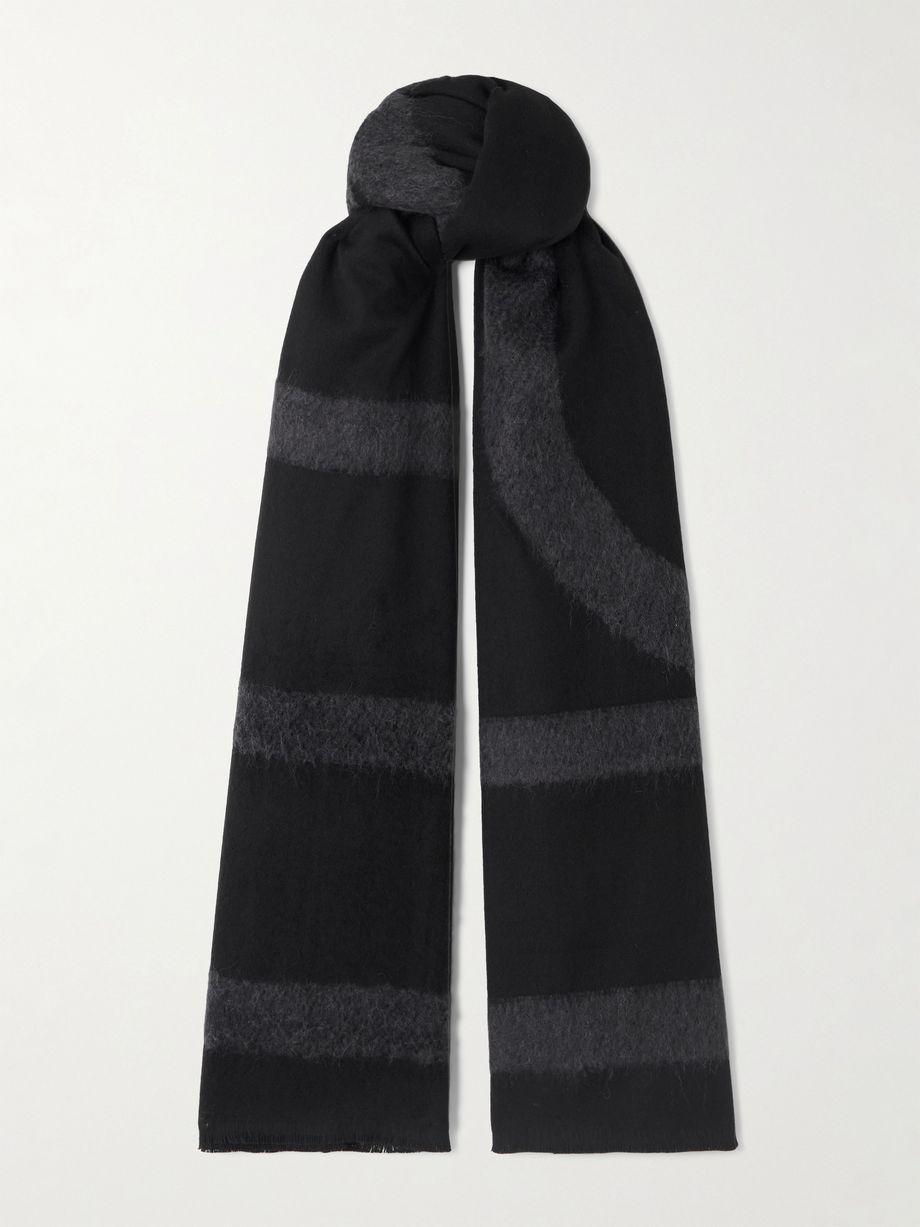 Intarsia-knit wool-blend scarf by TOTEME