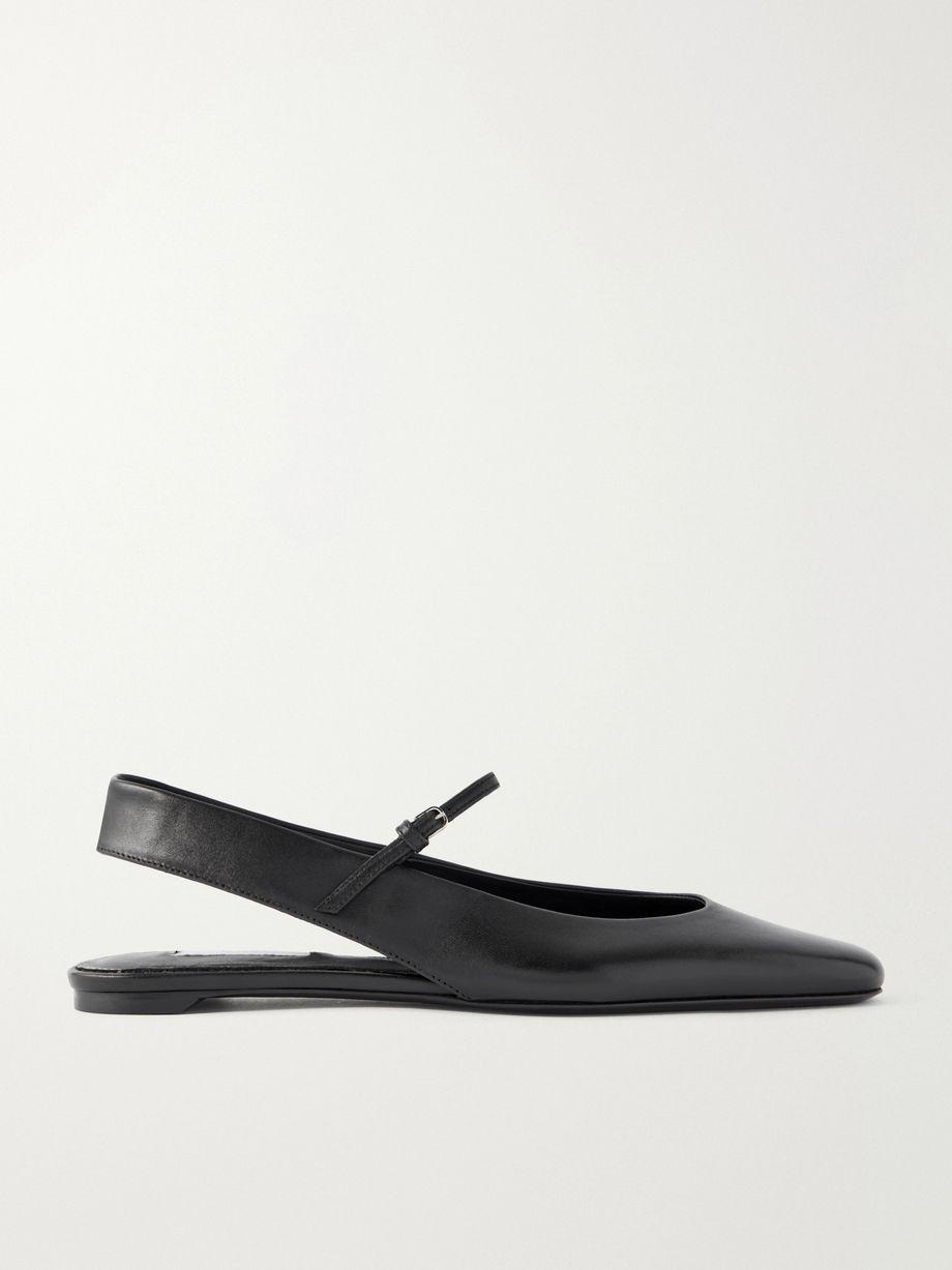 Leather Mary Jane slingback ballet flats by TOTEME