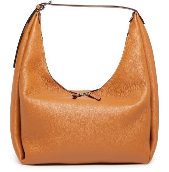 Leather shoulder bag by TOTEME