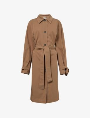Light Spring Belted Cotton-Poplin Trench Coat by TOTEME
