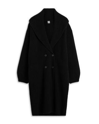 Long Shawl Lapel Cardigan Sweater by TOTEME