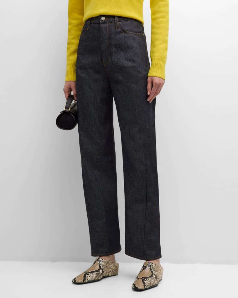 Long Twisted Seam Denim Pants by TOTEME