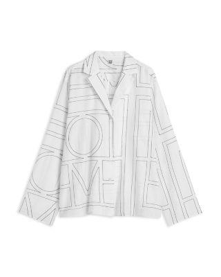 Monogram Pajama Top by TOTEME