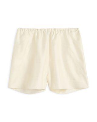 Monogram Silk Pajama Shorts by TOTEME
