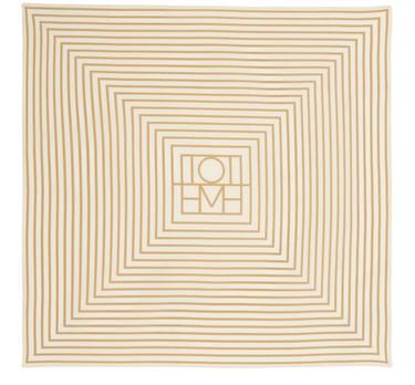 Monogram silk scarf by TOTEME