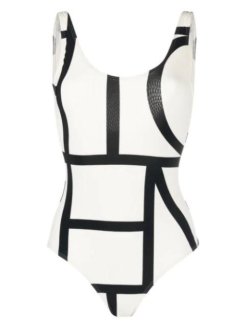 Monogram swimsuit by TOTEME