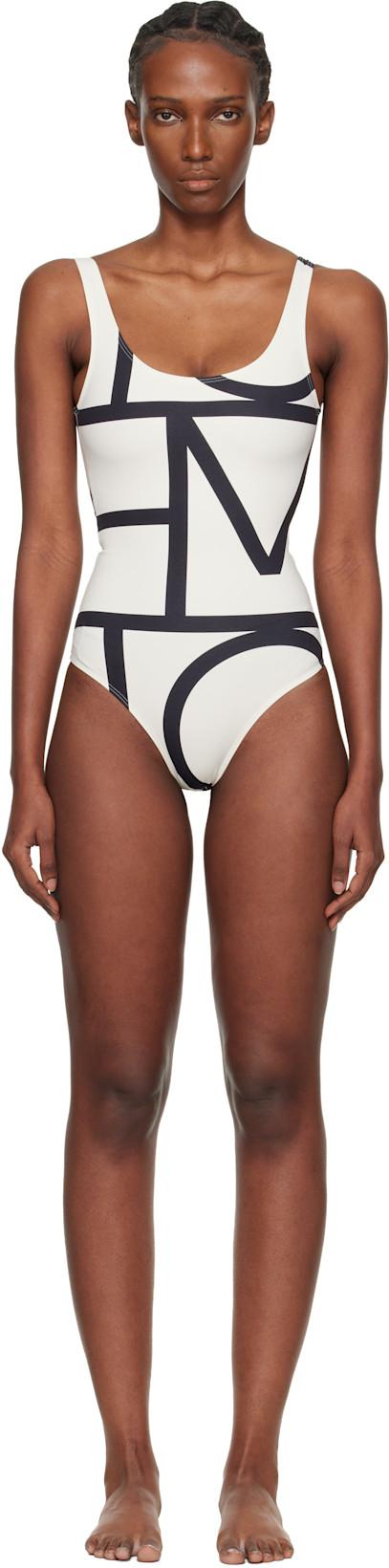 Off-White Monogram One-Piece Swimsuit by TOTEME