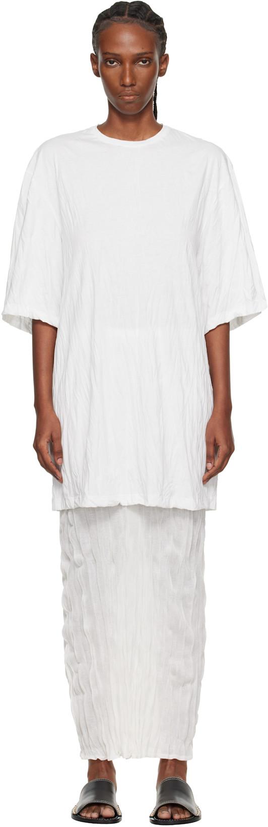 Off-White Relaxed Tee Minidress by TOTEME