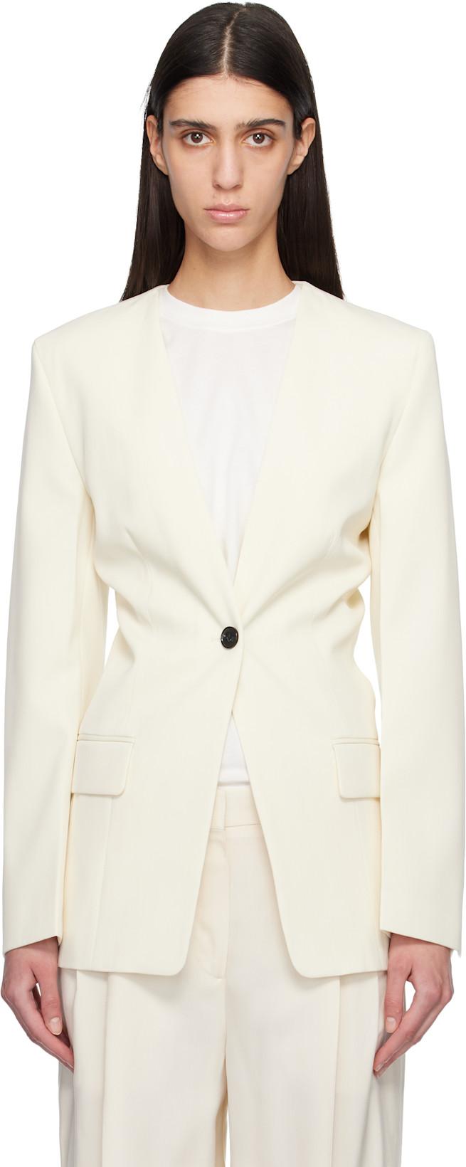 Off White Slouch Blazer by TOTEME