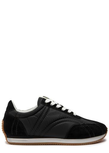 Panelled nylon and suede sneakers by TOTEME