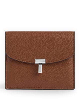 Pebbled Leather Card Holder by TOTEME