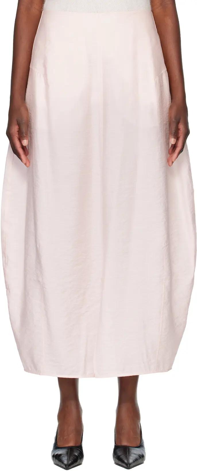 Pink Parachute Maxi Skirt by TOTEME