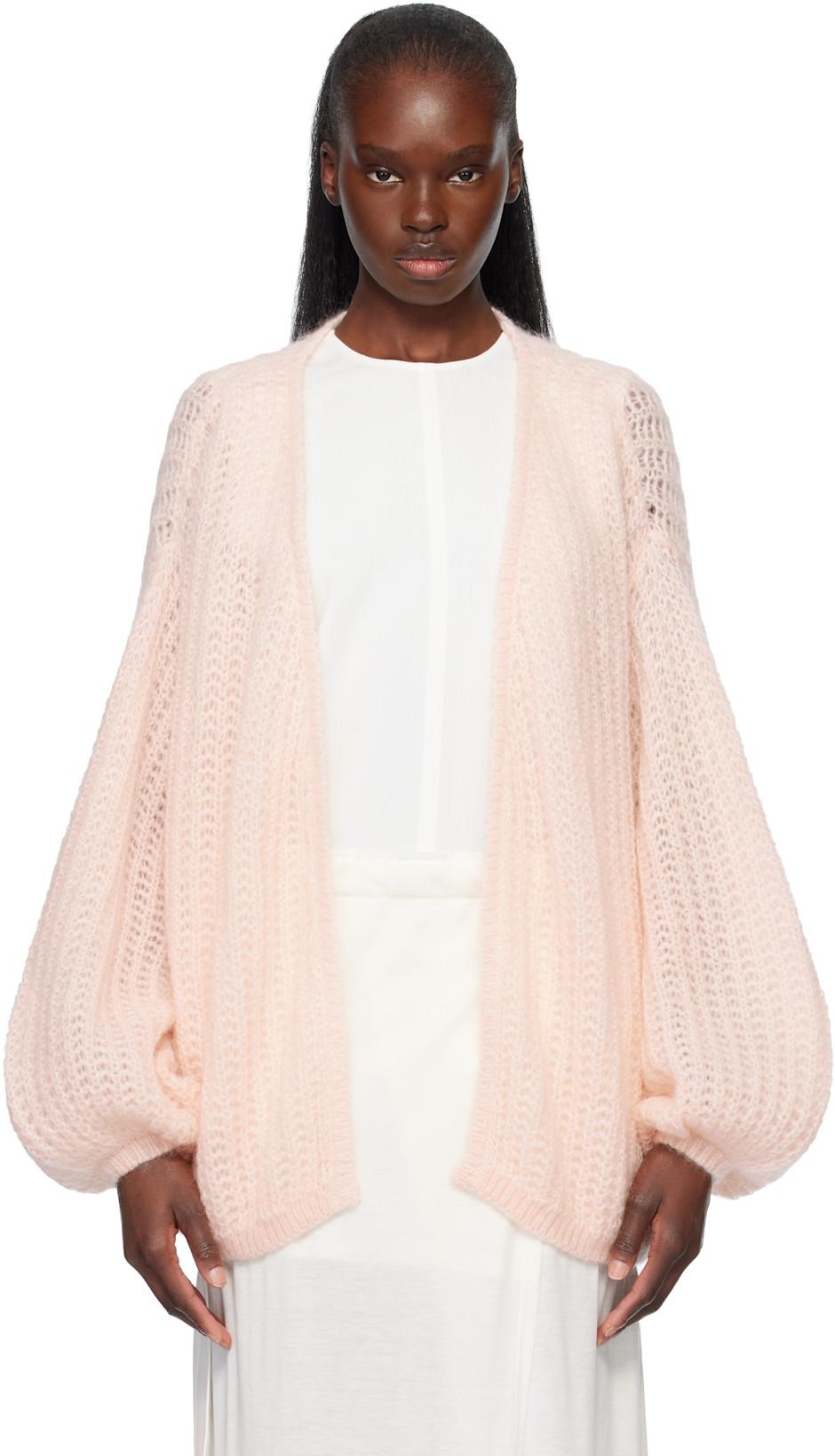 Pink Puffed Cardigan by TOTEME