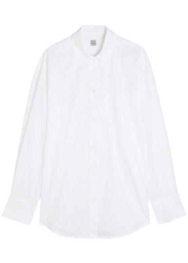 Pinstriped cotton shirt by TOTEME
