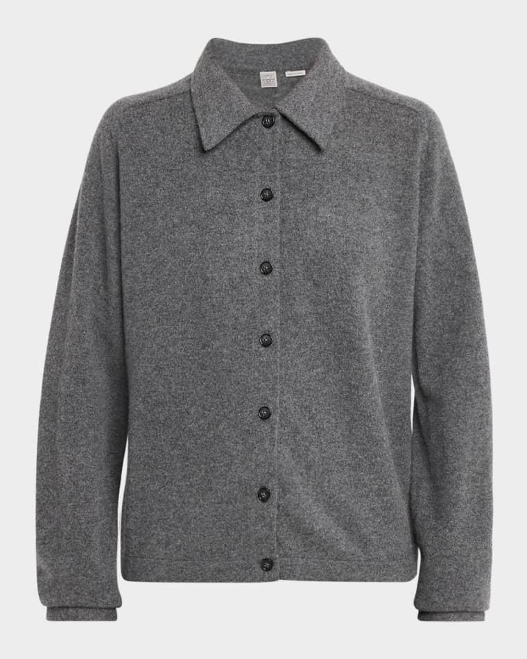 Raglan-Sleeve Cashmere Cardigan by TOTEME