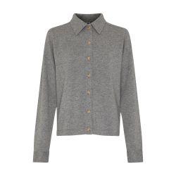 Raglan-sleeve cashmere shirt by TOTEME