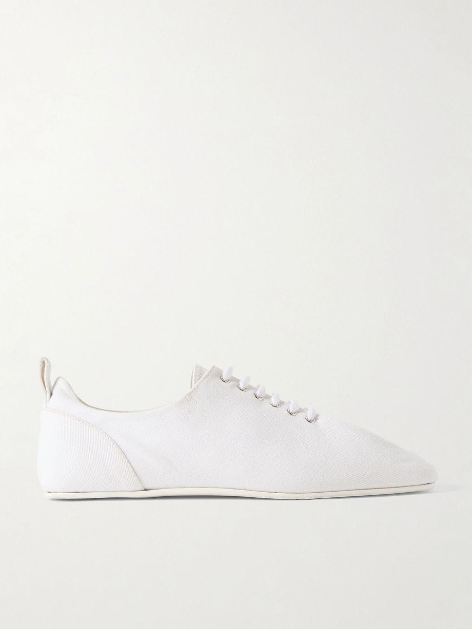 Recycled cotton-twill sneakers by TOTEME