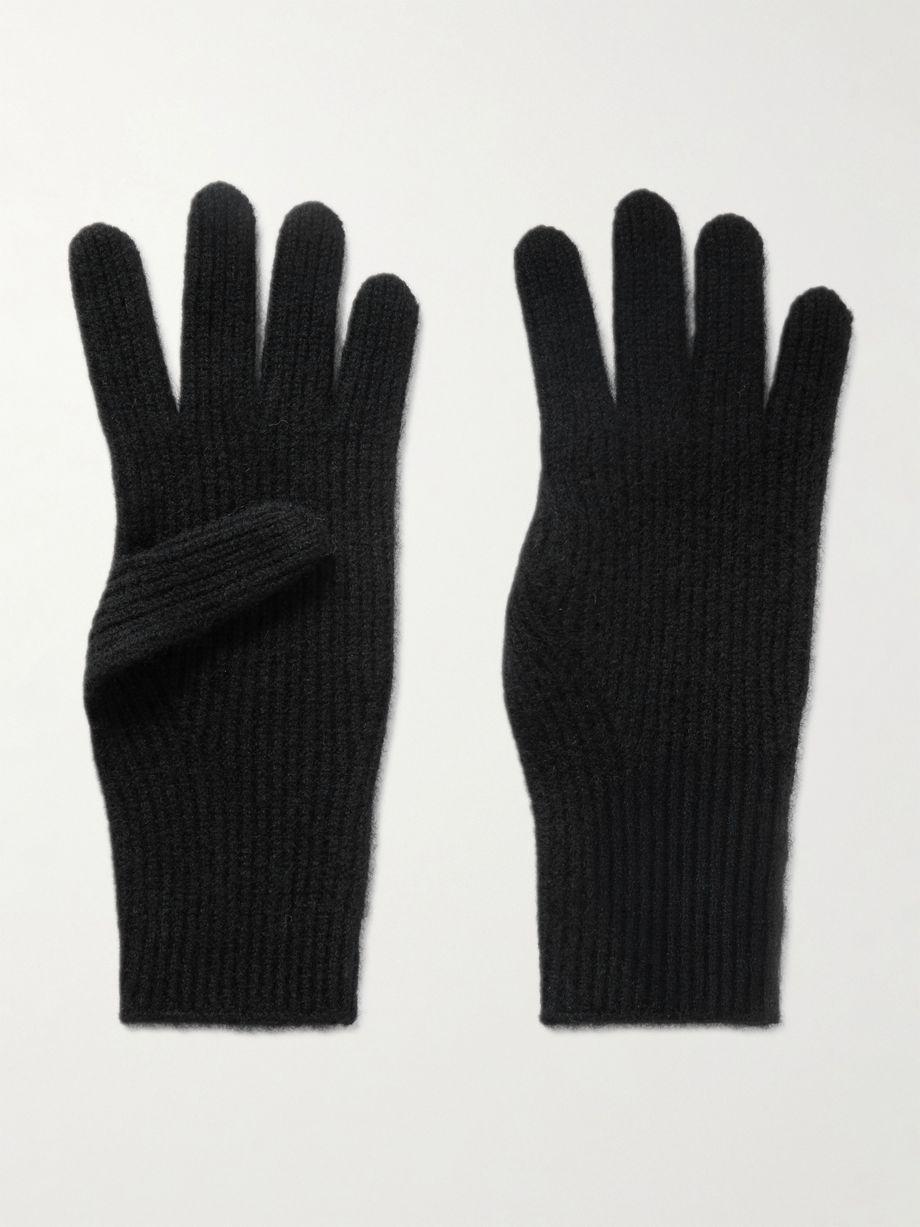 Ribbed cashmere gloves by TOTEME