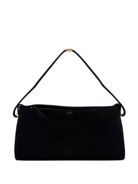 Scoop suede zip-fastening shoulder bag by TOTEME