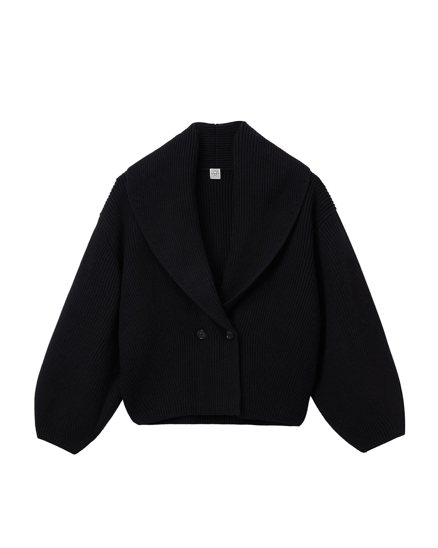 Shawl-lapel cardigan by TOTEME