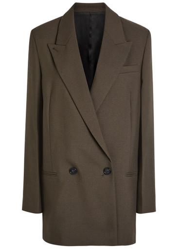 Shield double-breasted wool-blend blazer by TOTEME