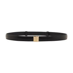 Slide clasp leather belt by TOTEME