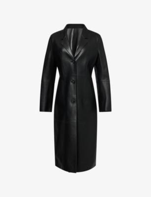 Slim-Fit Notch-lapels Leather Coat by TOTEME