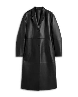 Slim Leather Coat by TOTEME