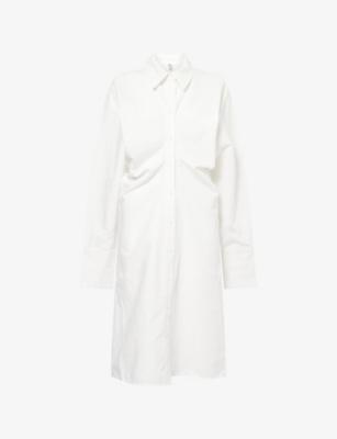 Slouch Cotton and Linen-Blend Midi Dress by TOTEME