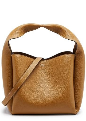 Small leather bucket bag by TOTEME
