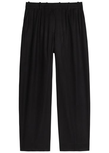 Straight-leg flannel trousers by TOTEME