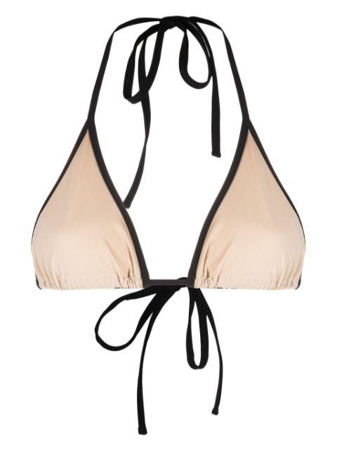 Stripe Tie bikini top by TOTEME