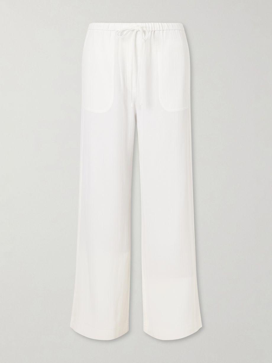 Striped woven wide-leg pants by TOTEME
