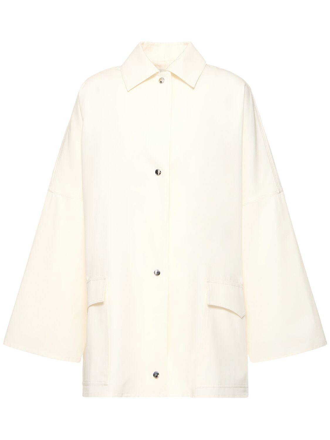 Structured Cotton Twill Overshirt by TOTEME