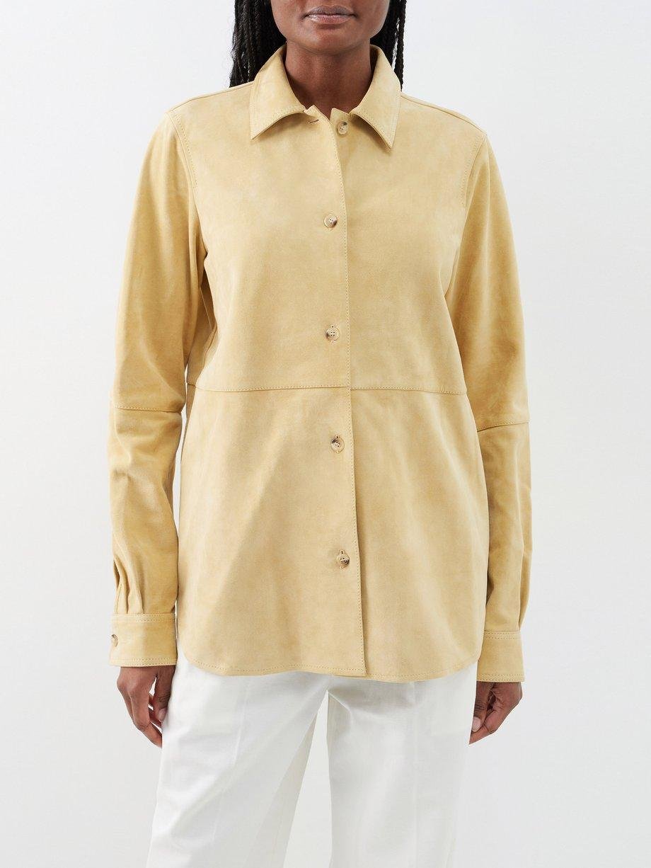 Suede overshirt by TOTEME