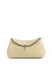 T-Lock Grained-Leather Convertible Clutch in Champagne by TOTEME T-Lock Grained-Leather Convertible Clutch in Champagne by TOTEME