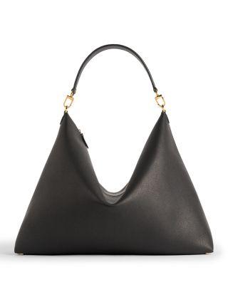 T-Lock Leather Satchel by TOTEME