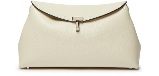 T-Lock leather clutch bag by TOTEME