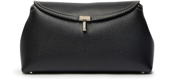T-Lock leather clutch bag by TOTEME