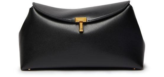 T-Lock leather clutch bag by TOTEME