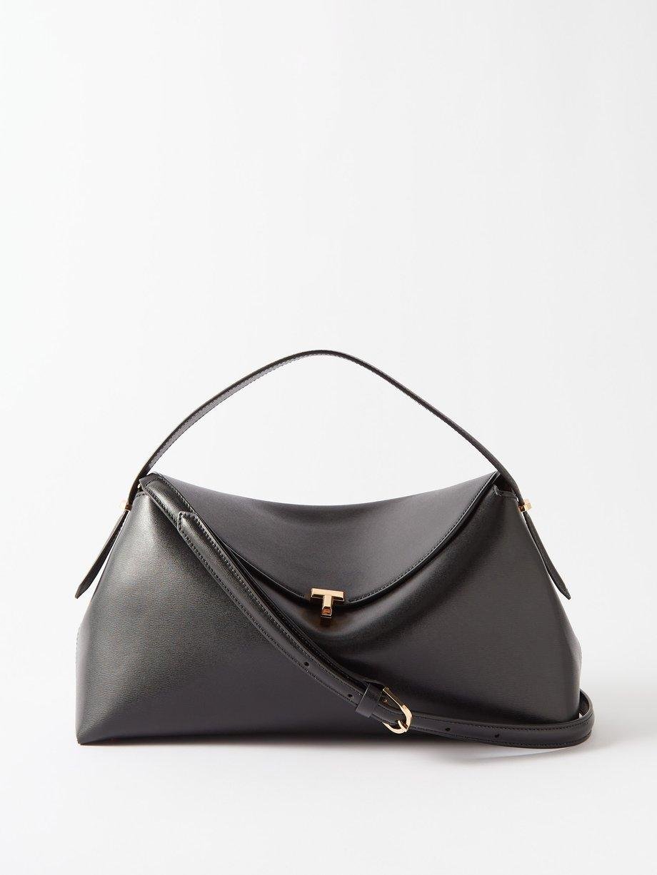 T-Lock leather shoulder bag by TOTEME