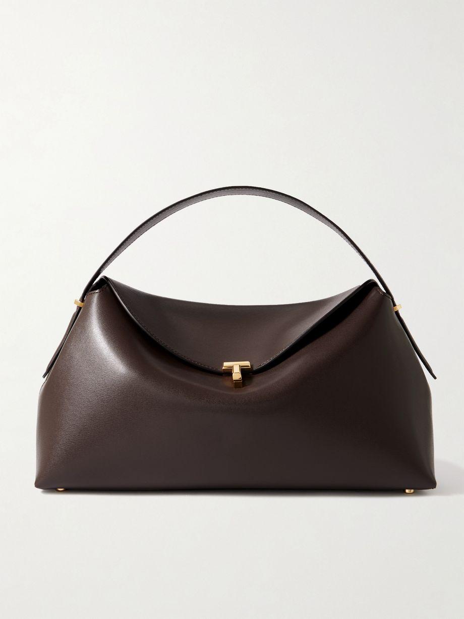 T-Lock leather shoulder bag by TOTEME