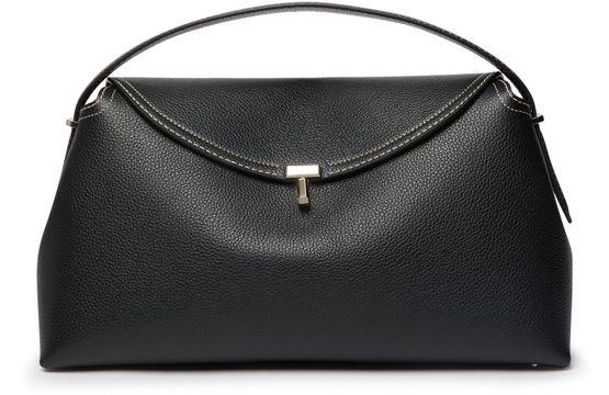 T-Lock leather shoulder bag by TOTEME