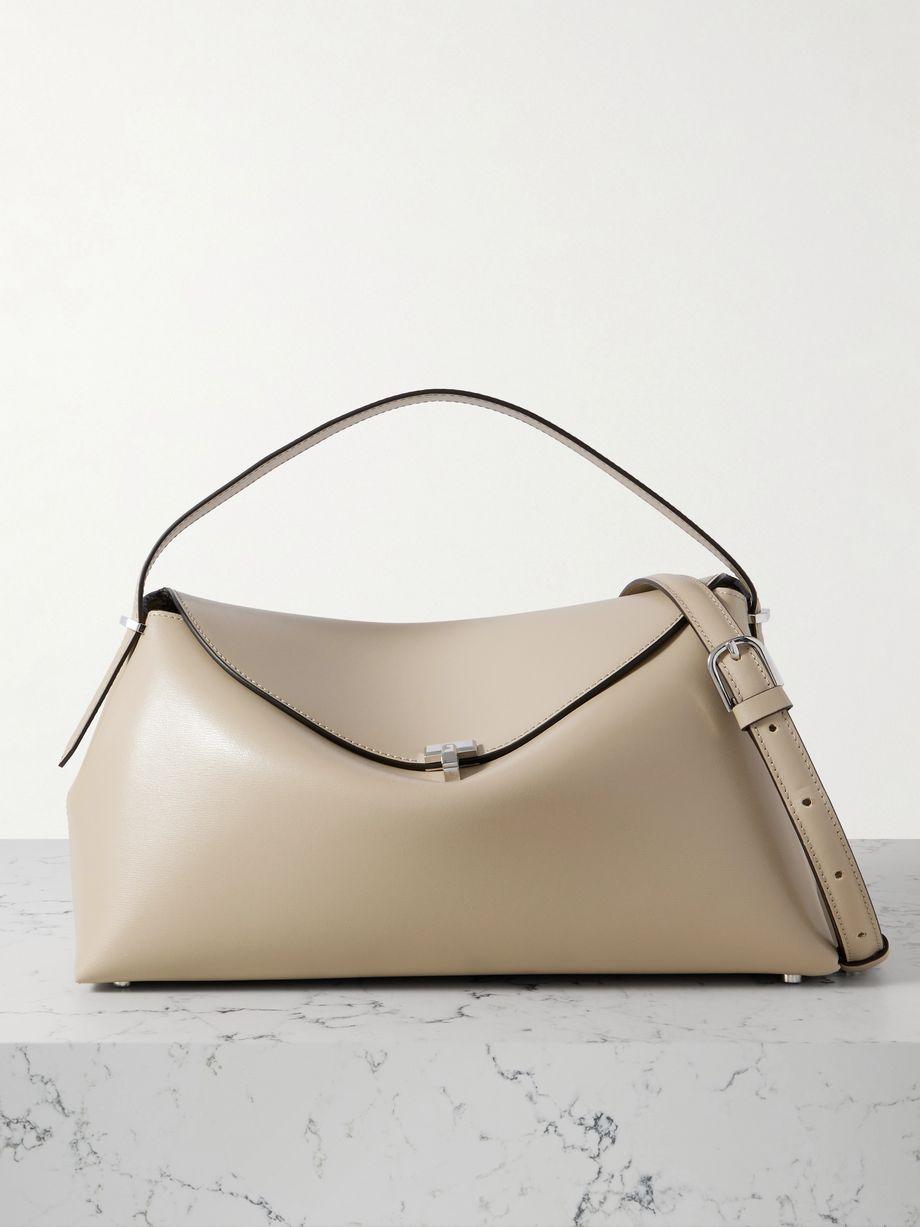 T-Lock leather shoulder bag by TOTEME