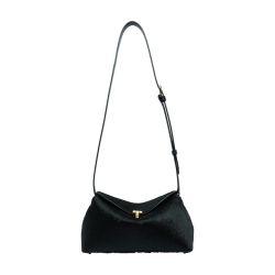T-Lock pony hair clutch by TOTEME