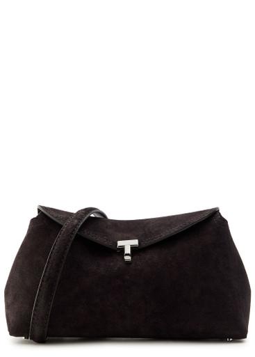 T-Lock suede clutch by TOTEME